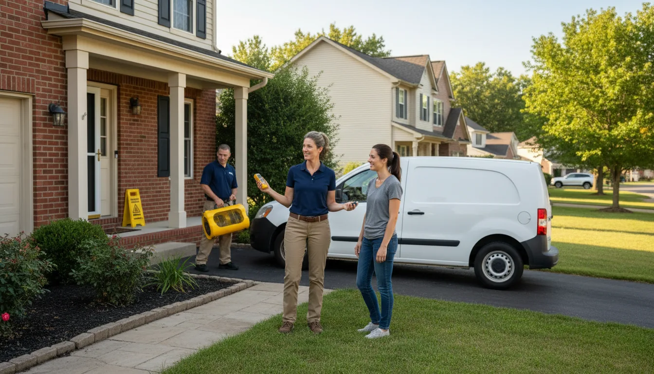 Residential water damage restoration in South Montrose, PA